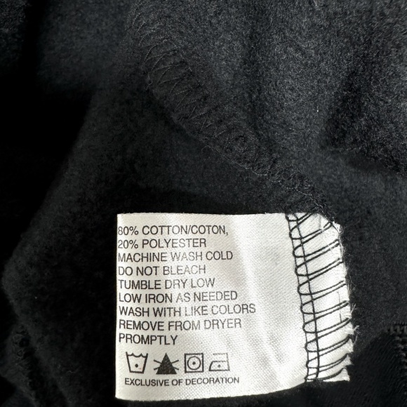 New Wave Fleece 1/4 Activewear Sweatshirt Black Size L - Picture 5 of 5
